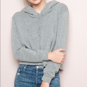 Brandy Melville Grey “Lennon” Hoodie